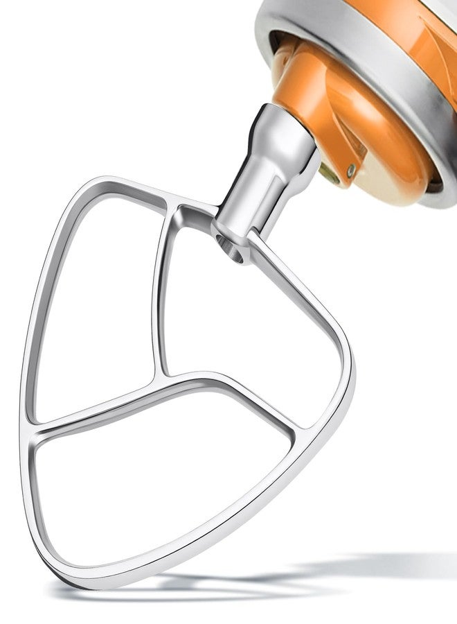 PHCOHIDO Flat Beater Replacement Fit for Kitchen aid 5Qt Bowl Paddle Attachment for Tilt-Head Stand Mixers K45B,Stainless Steel Pastry Beater/No Coating/Dishwasher Safe - Image 1